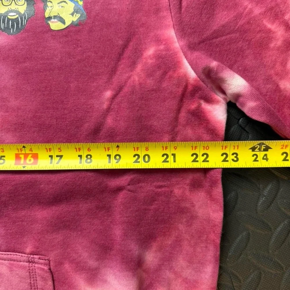 Cheech & Chong Buds Tie Dye Hoodie Medium‎ Stoner Comedy Pullover